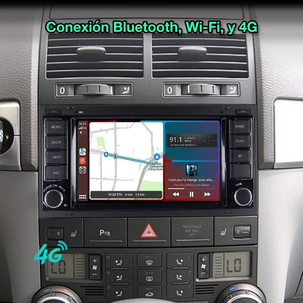 Volkswagen Touareg, Transporter, Multivan 2002-2011 Tela de 7"