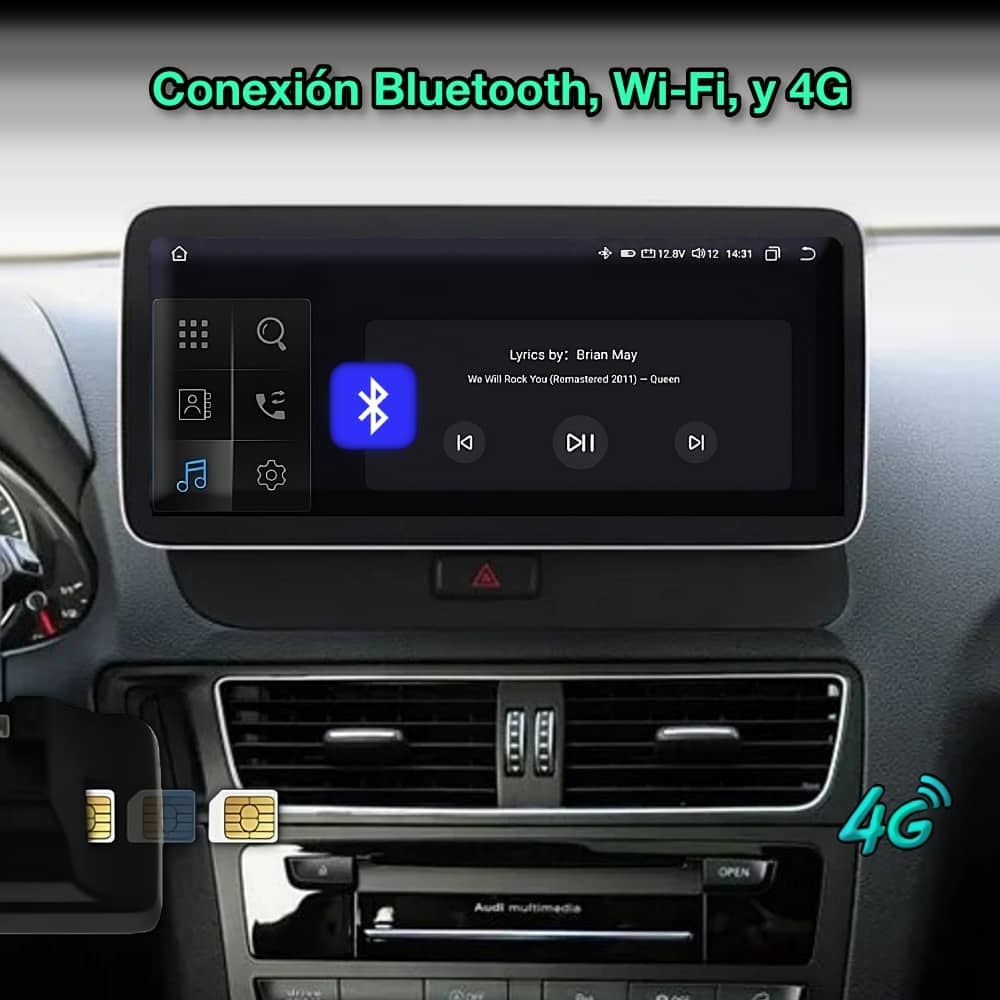 Audi Q5 2009-2016 Tela de 10,25”