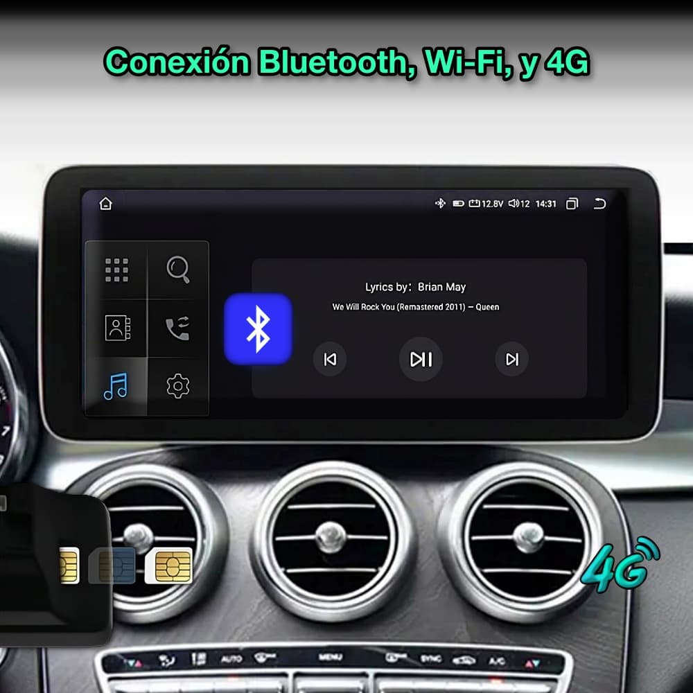 Mercedes Benz Classe A, 2013-2018 Tela de 12,3”