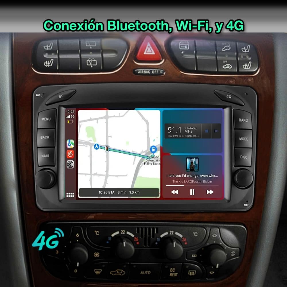 Mercedes Benz Classe A, C, G, CLK, Vito, Viano, Vaneo, 7 polegadas