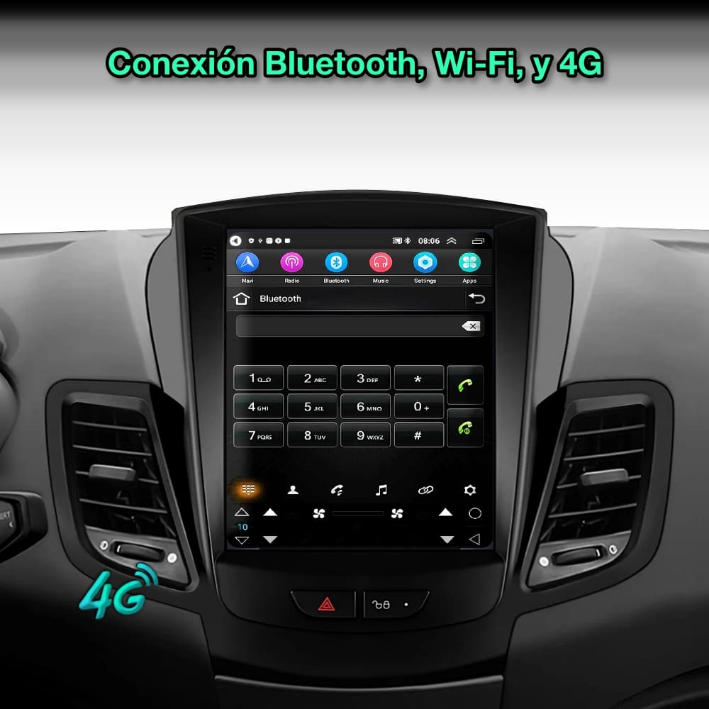 Ford Fiesta 2009-2017 Tela de 9,7”