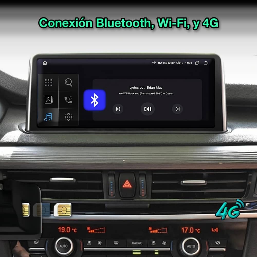 BMW X6 F16, 2014-2018 Tela de 10,25”