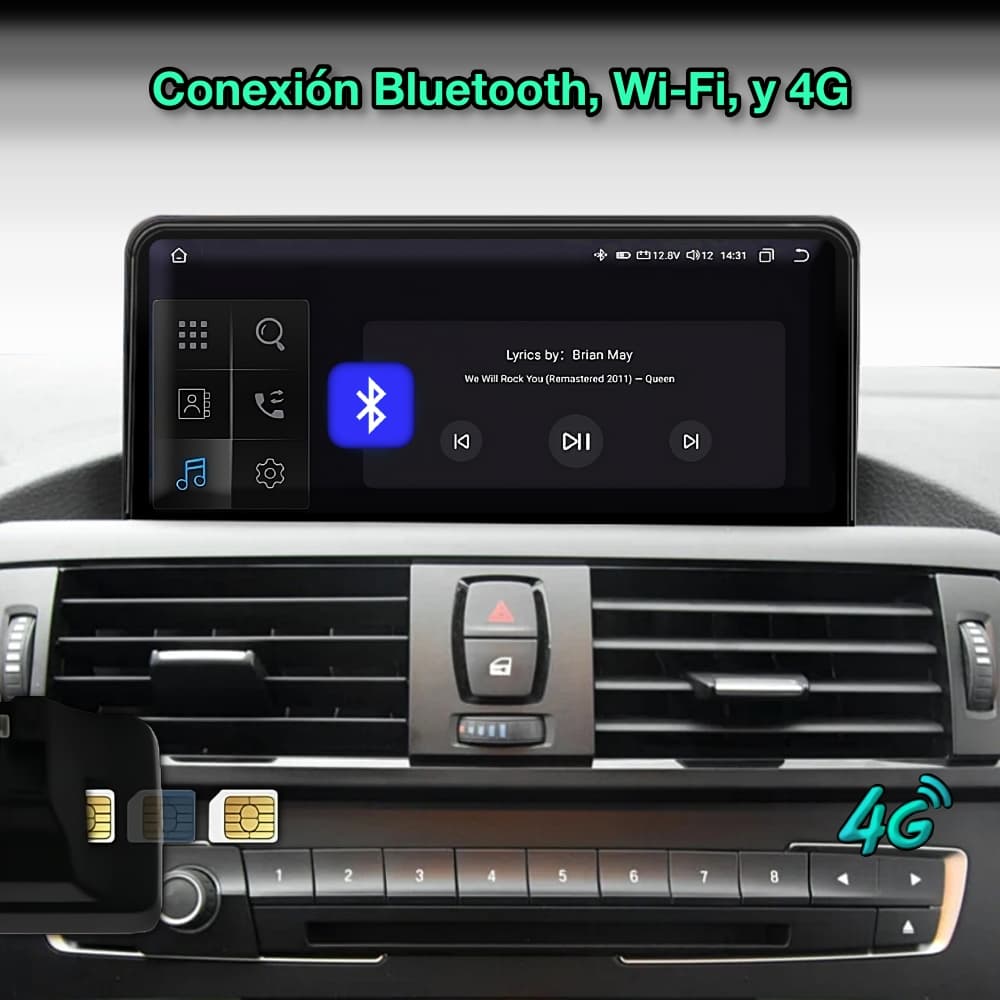 BMW série 1 F20 / F21, 2011-2016 tela de 10,25”