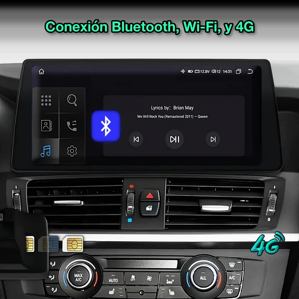 BMW X3 F25, X4 F26 2010-2017 tela 10,33”