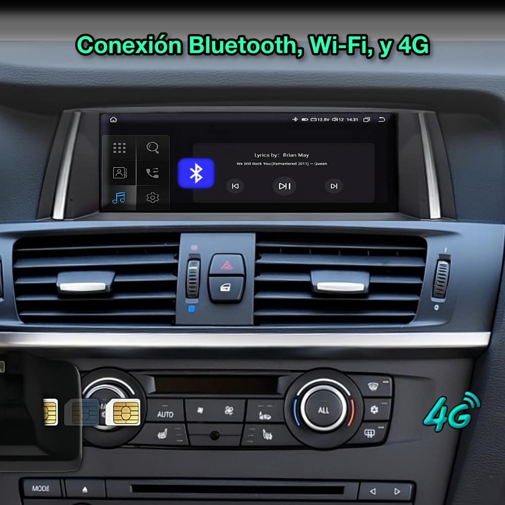 BMW X4 F26, 2014-2017 Tela de 10,25”