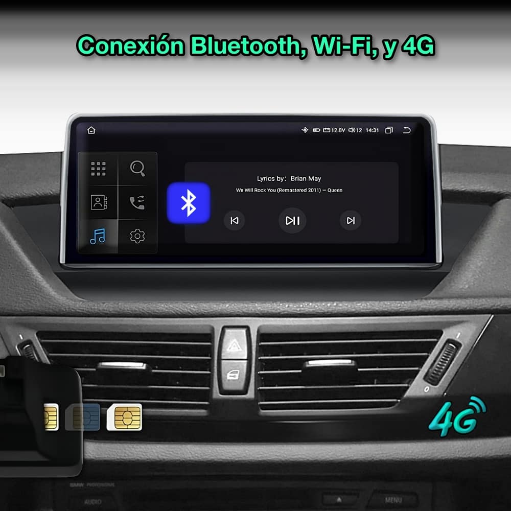 BMW X1 E84, 2009-2015 Tela de 10,25”