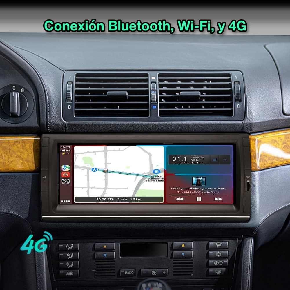 BMW Série 5 E39, X5 E53 1995-2006, 10,25" Polegadas