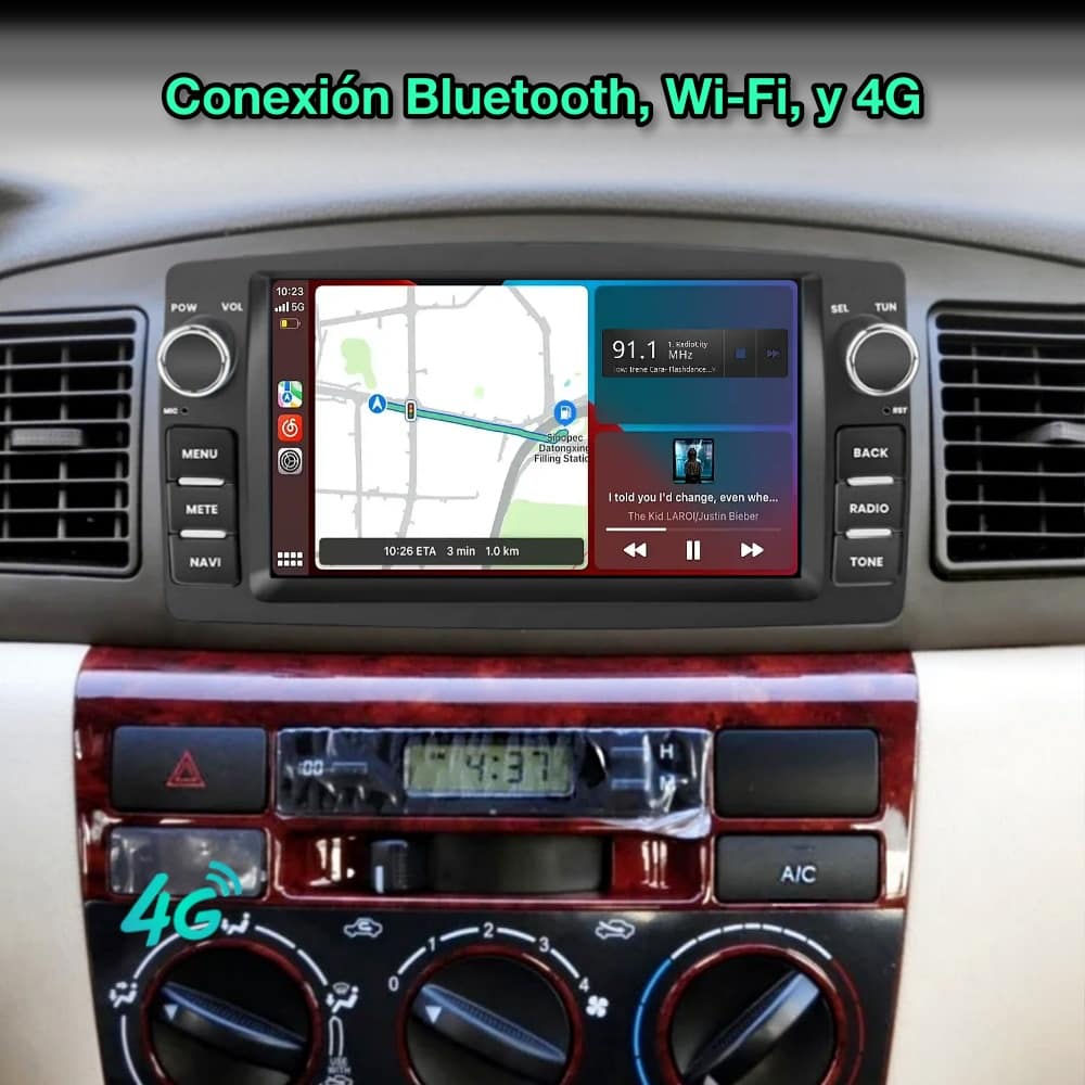 Toyota Corolla 2000-2006 tela de 7”