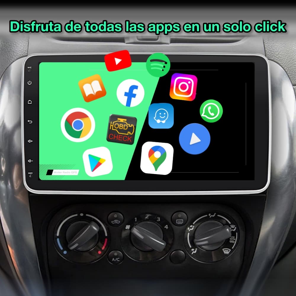 Rádio navegador GPS universal 1 DIN, tela giratória 360º