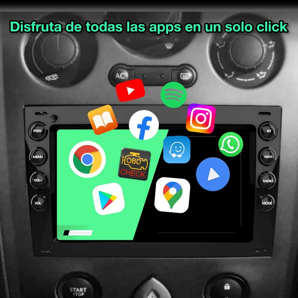 Renault Mégane 2, 2002-2009 tela de 7"