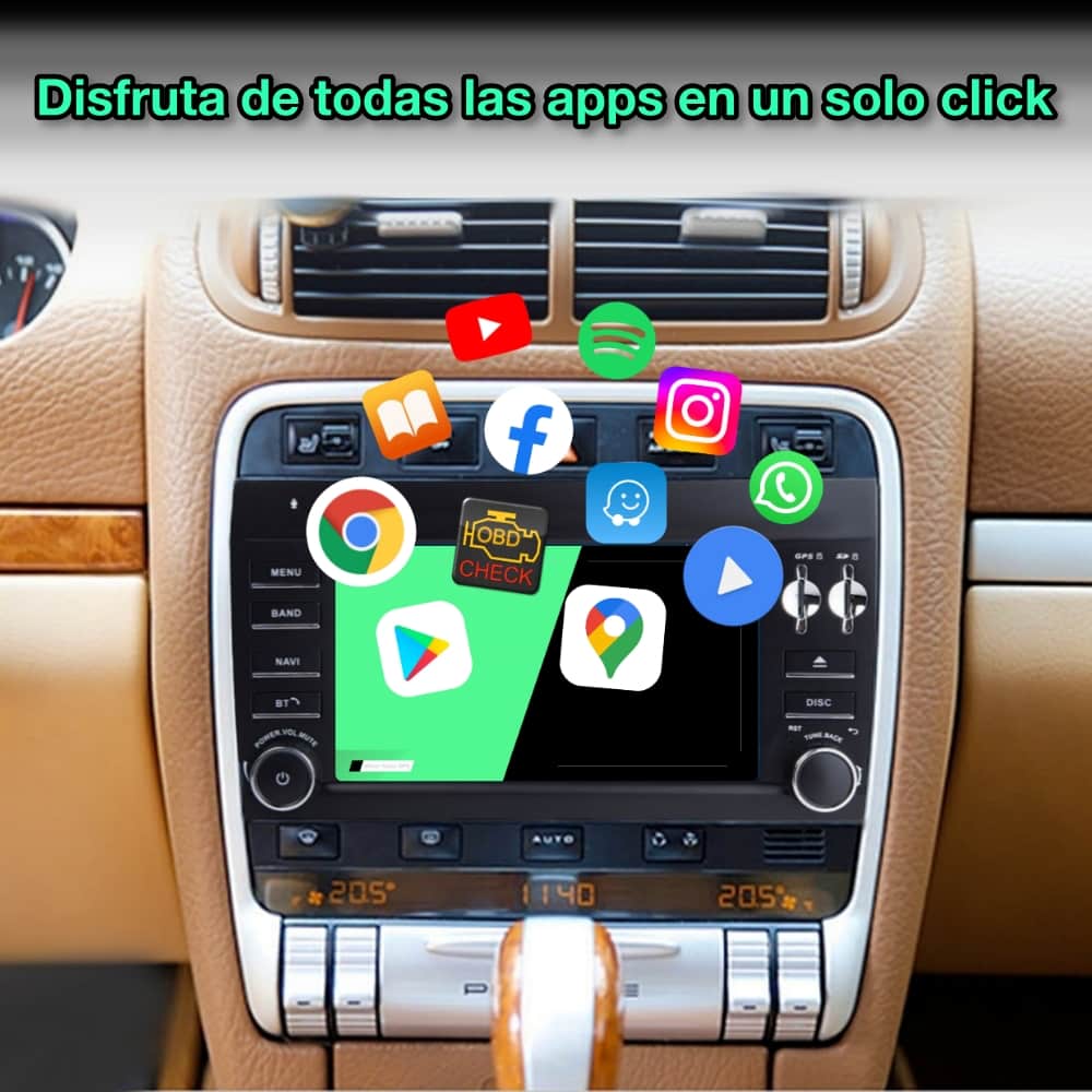 Porsche Cayenne 2002-2010 Tela de 7"