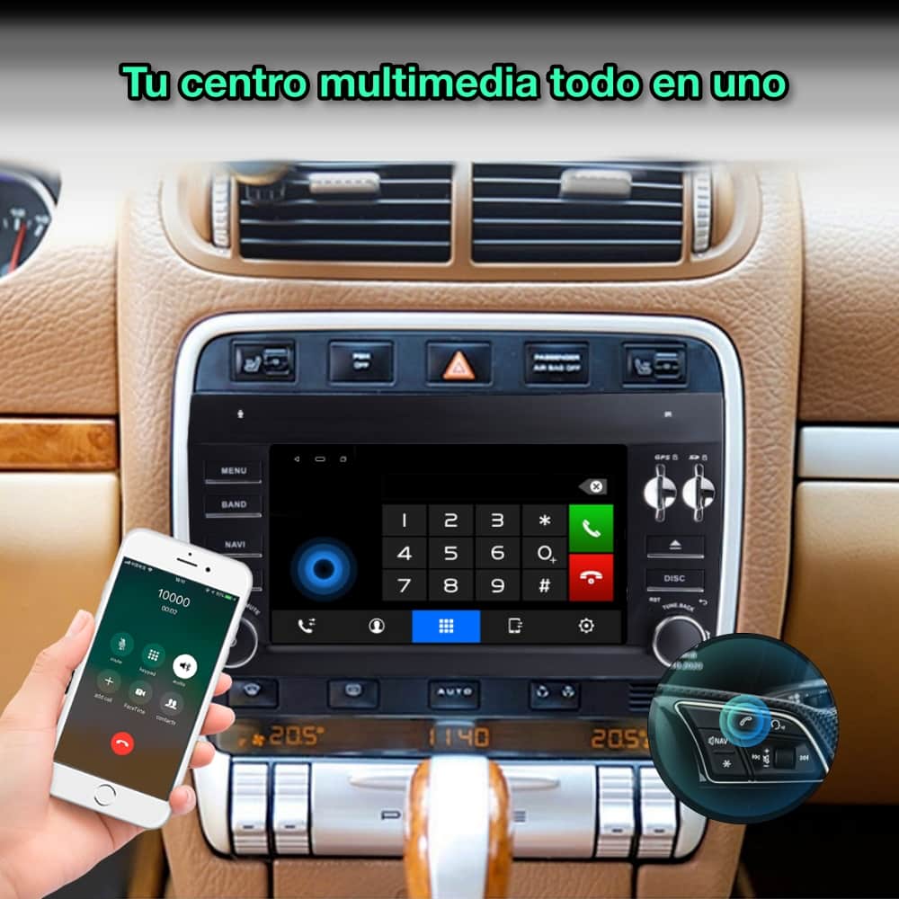 Porsche Cayenne 2002-2010 Tela de 7"