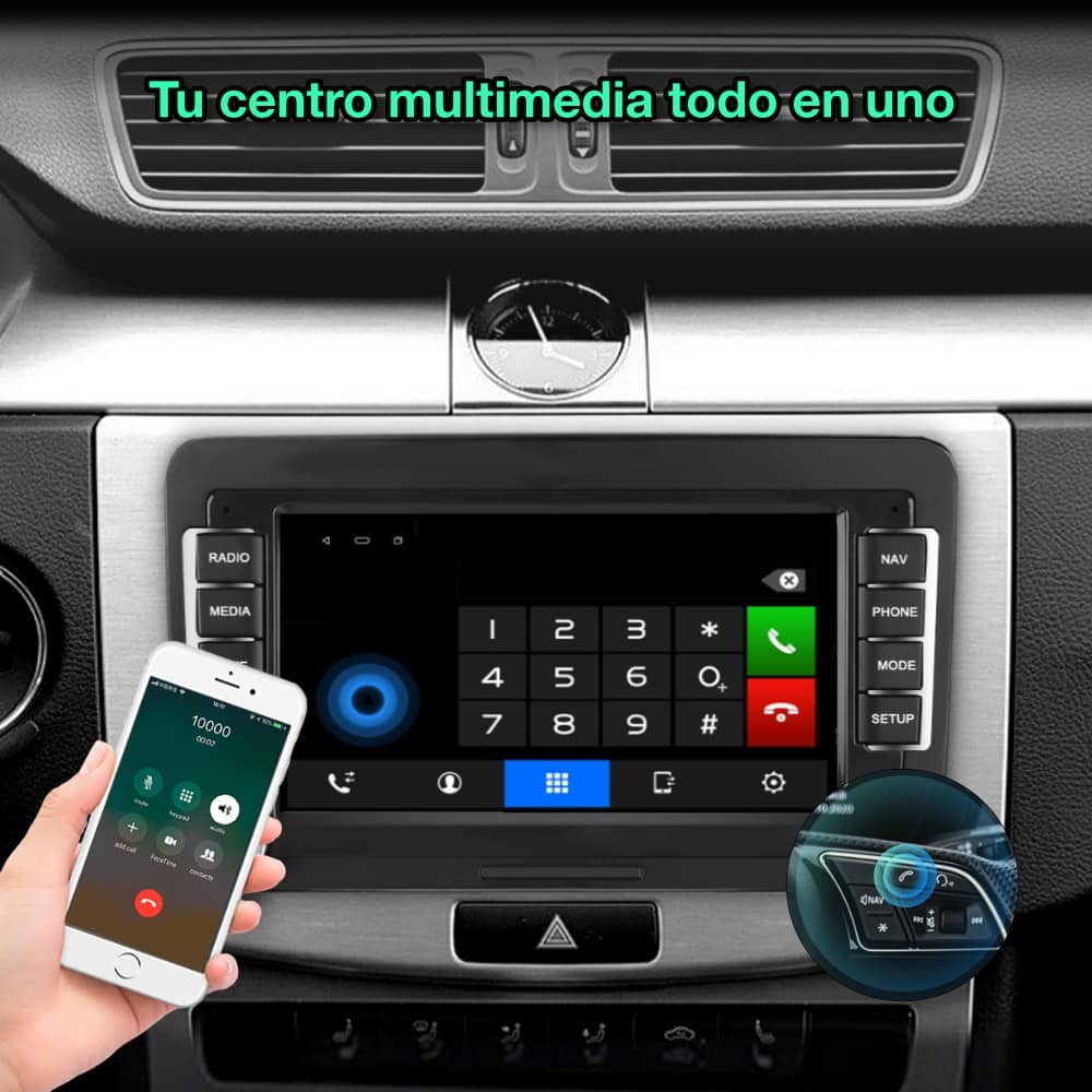 7 polegadas Volkswagen Golf, Passat, Touran, Tiguan, Jetta, Sharan, Scirocco, EOS