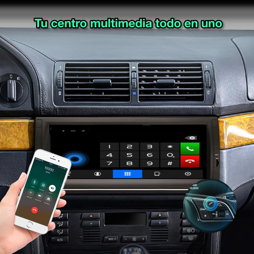 BMW Série 5 E39, X5 E53 1995-2006, 10,25" Polegadas