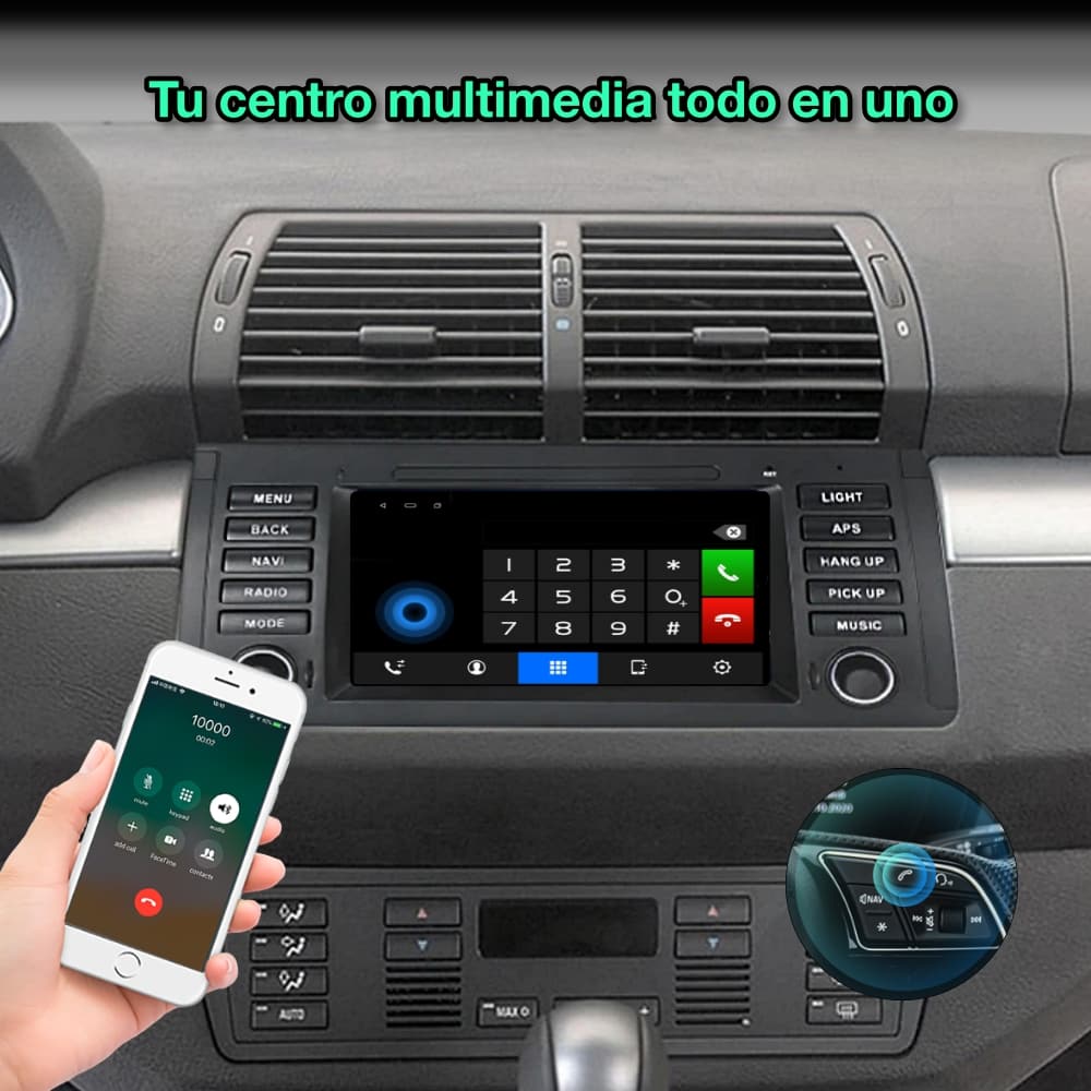 BMW Série 5 E39, X5 E53 1995-2006, 7 polegadas