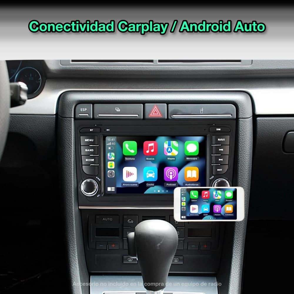 Audi A4, 2000-2008 tela de 7"