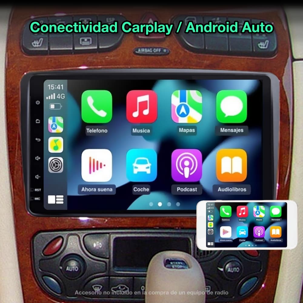 Mercedes Benz Classe A, E, C, G, Vito, Viano, Vaneo 8 polegadas