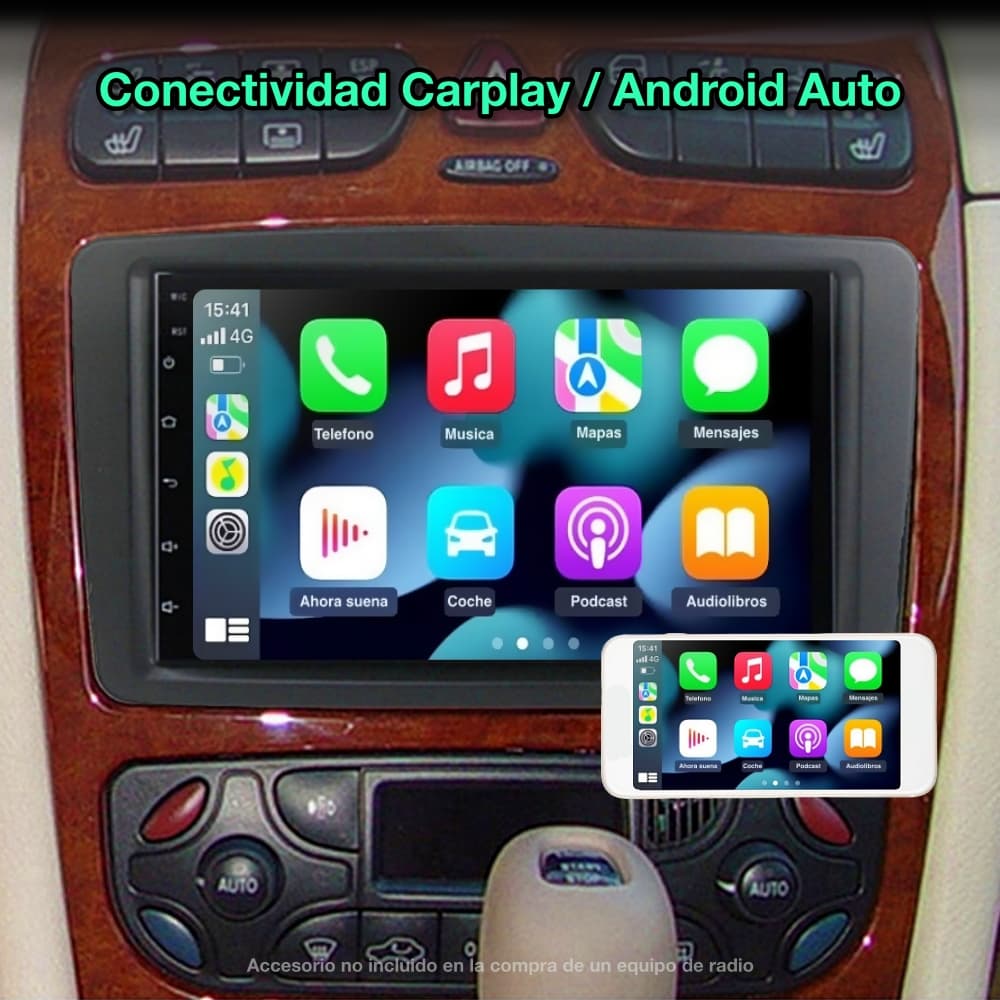 Mercedes Benz Classe A, E, C, G, Vito, Viano, 7 polegadas