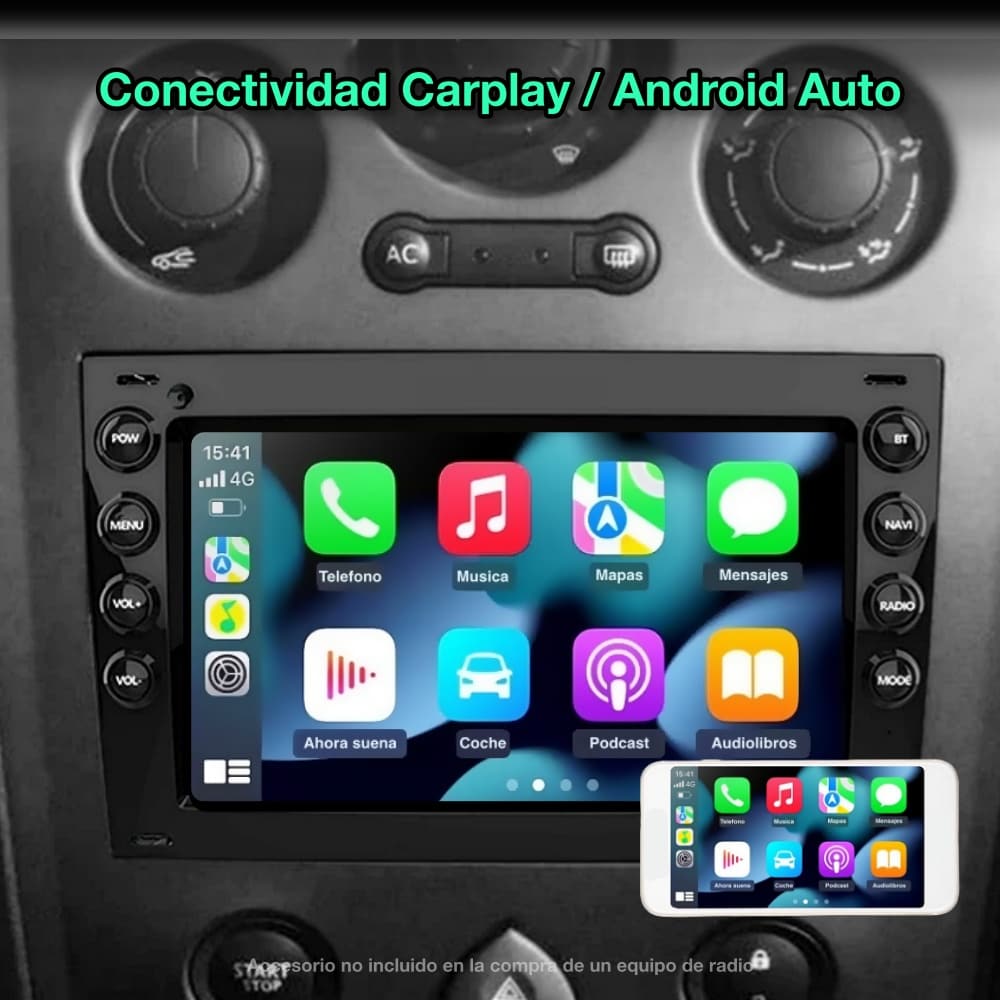 Renault Mégane 2, 2002-2009 tela de 7"