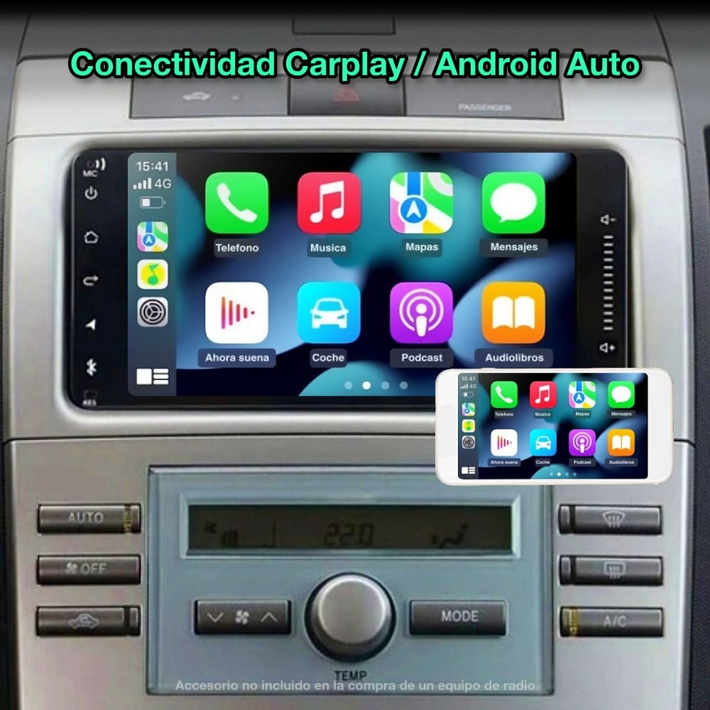 Toyota Corolla, Hilux, RAV4, Vios, Prado tela de 7 polegadas