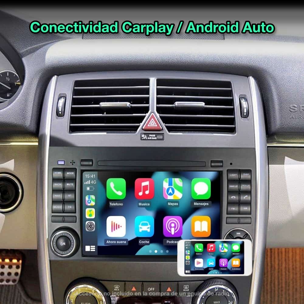 Mercedes Benz Classe A, B, Viano, Vito, Sprinter Tela de 7"