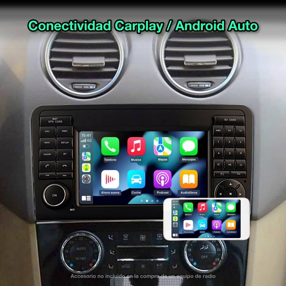 Mercedes Benz GL, ML 2005-2012 tela de 7 polegadas