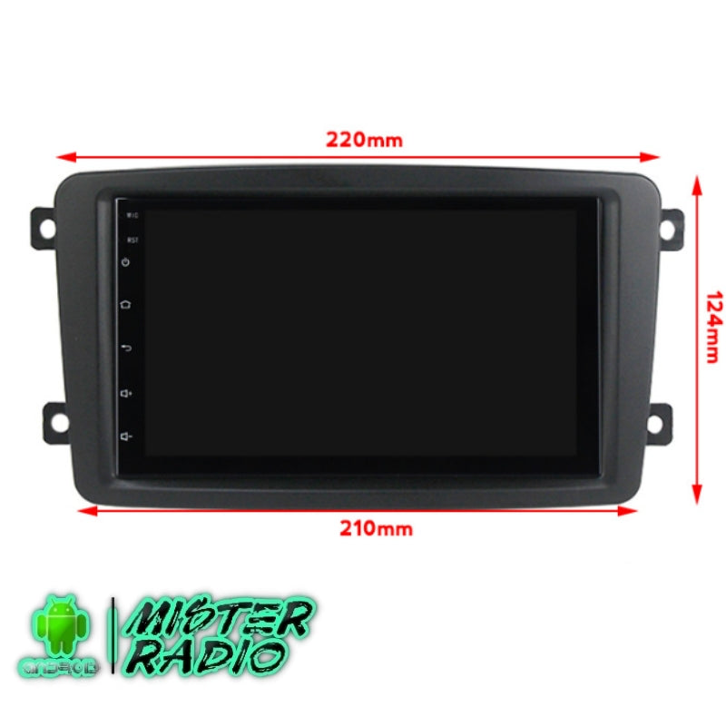 Mercedes Benz Classe A, E, C, G, Vito, Viano, 7 polegadas