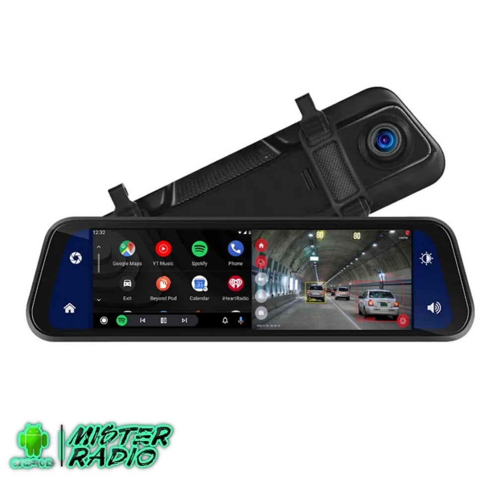 Espelho retrovisor sensível ao toque com câmera DVR