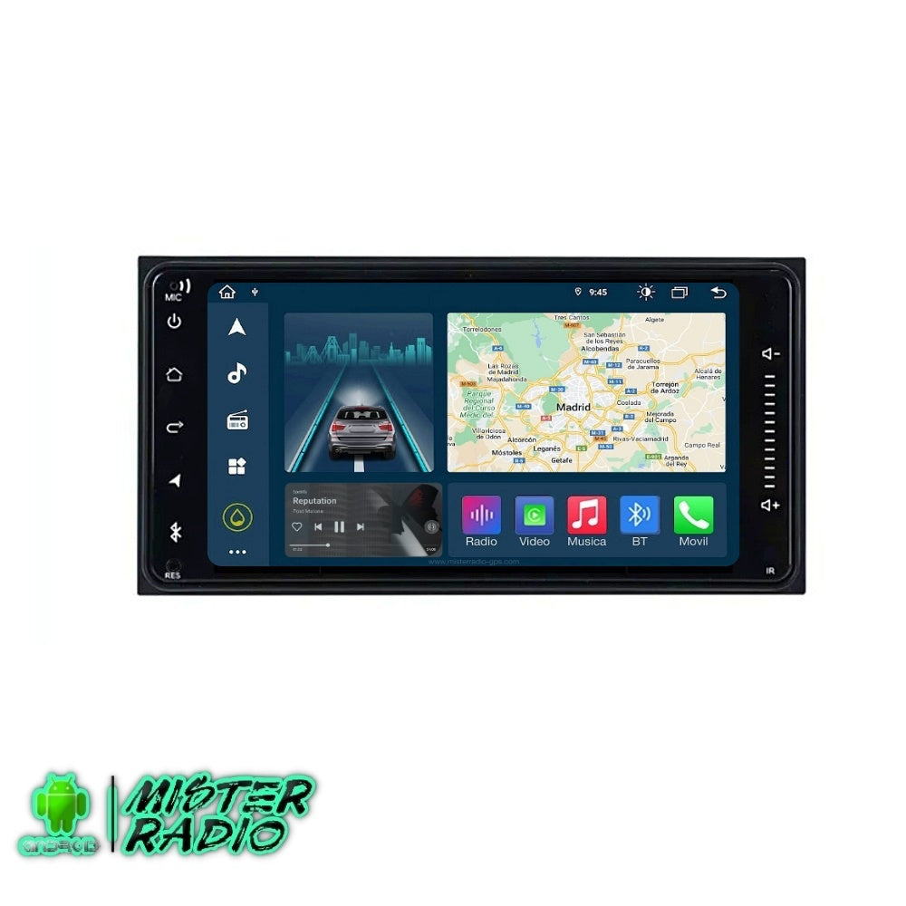 Toyota Corolla, Hilux, RAV4, Vios, Prado tela de 7 polegadas