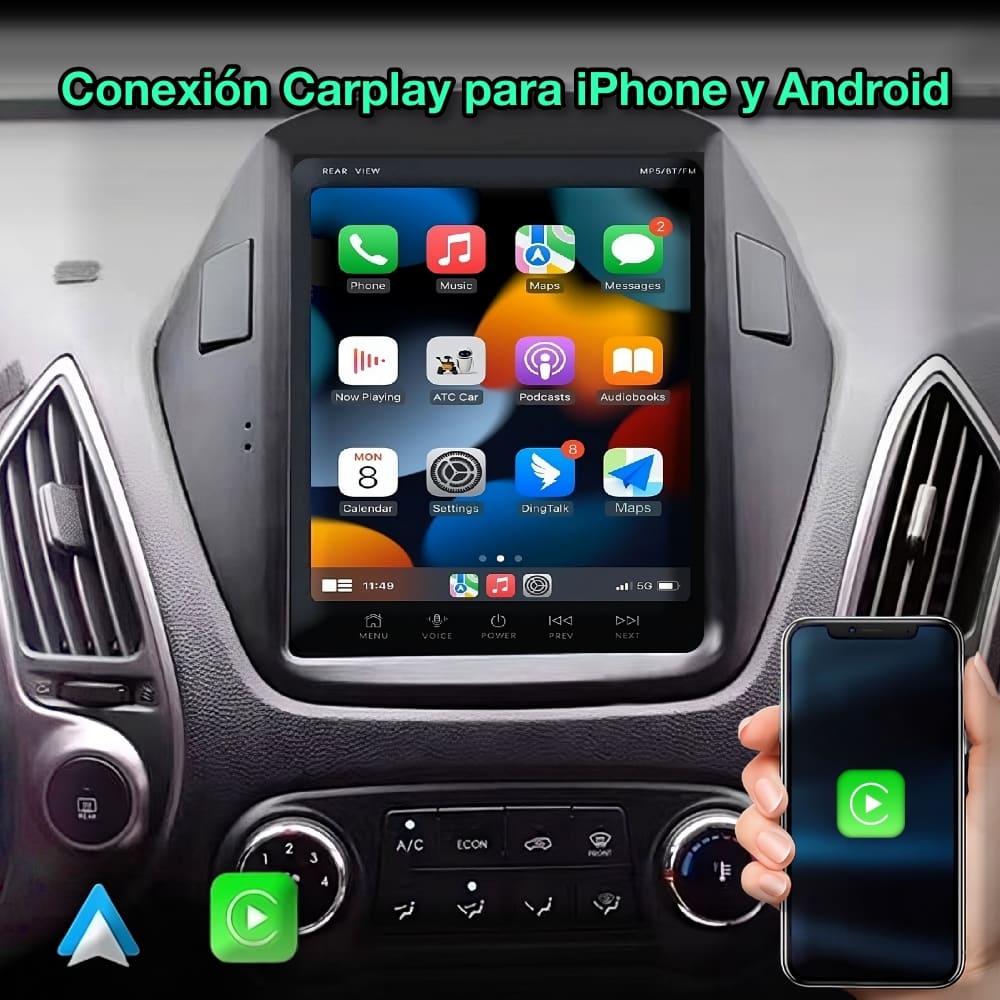 Hyundai Tucson ix35, 2009-2015 Tela de 9,7”