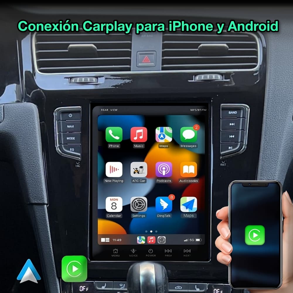 Volkswagen Golf 2012-2020 Tela de 9,7”