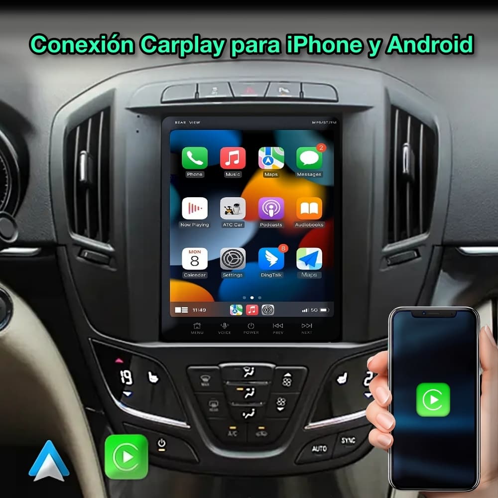 Opel Insignia 2013-2017 Ecrã de 9,7”