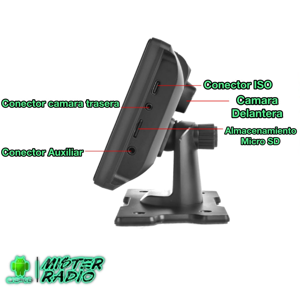 Rádio universal com tela Carplay e câmera DVR