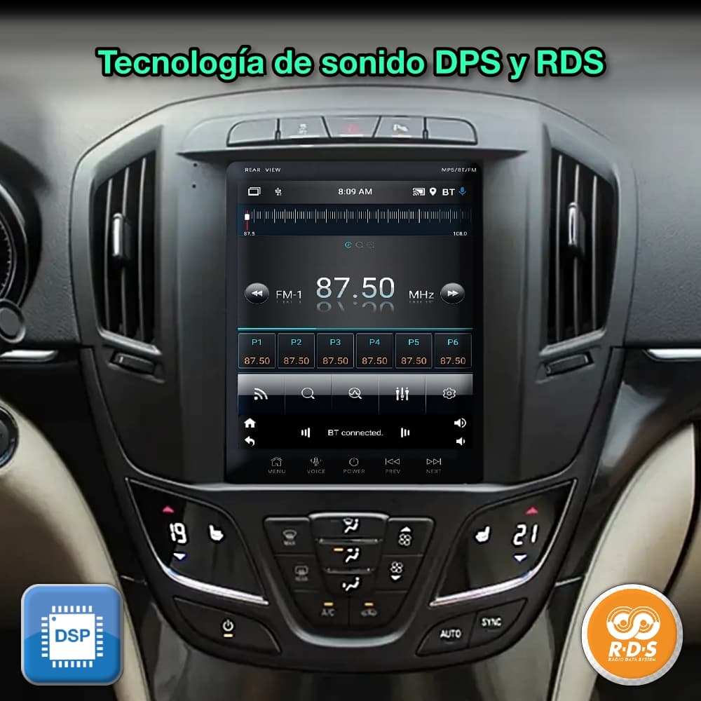 Opel Insignia 2013-2017 Ecrã de 9,7”