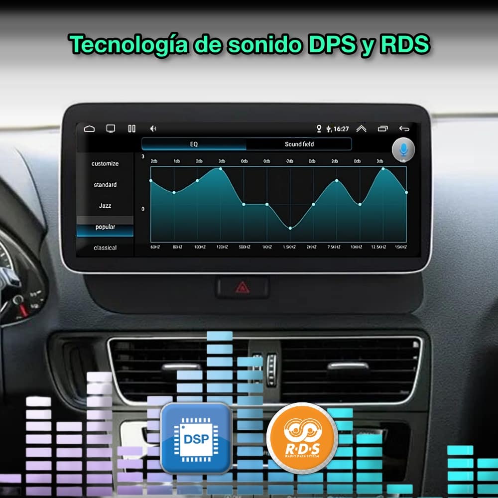 Audi Q5 2009-2016 Tela de 10,25”