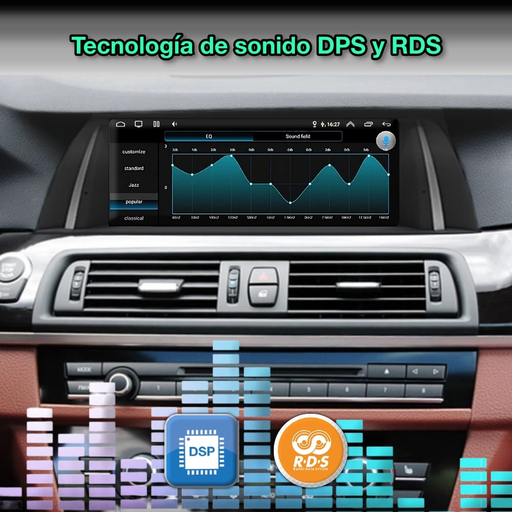 BMW Série 5, F10, F11, 2011-2016 Tela de 10,25”