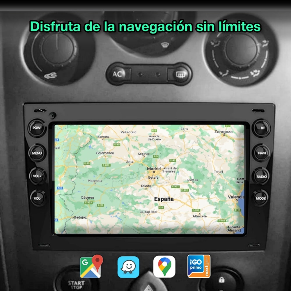 Renault Mégane 2, 2002-2009 tela de 7"