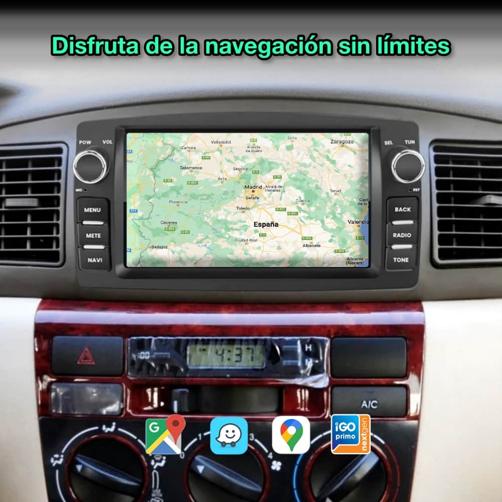 Toyota Corolla 2000-2006 tela de 7”