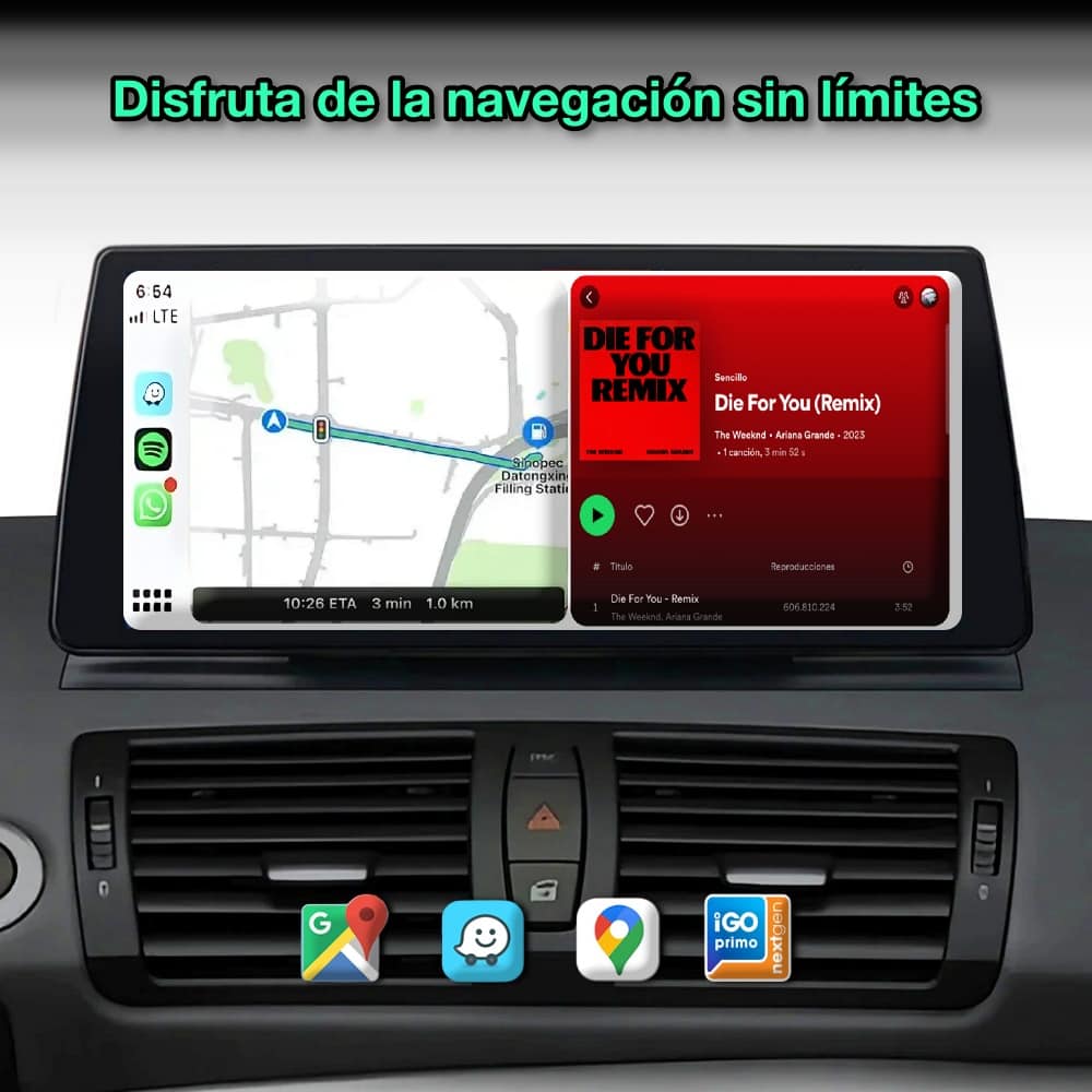 BMW Série 1, 2006-2012 Tela de 10,33”