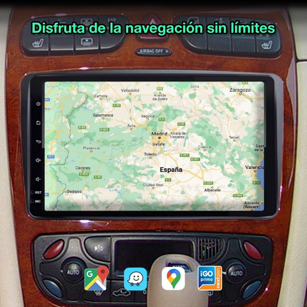 Mercedes Benz Classe A, E, C, G, Vito, Viano, Vaneo 8 polegadas