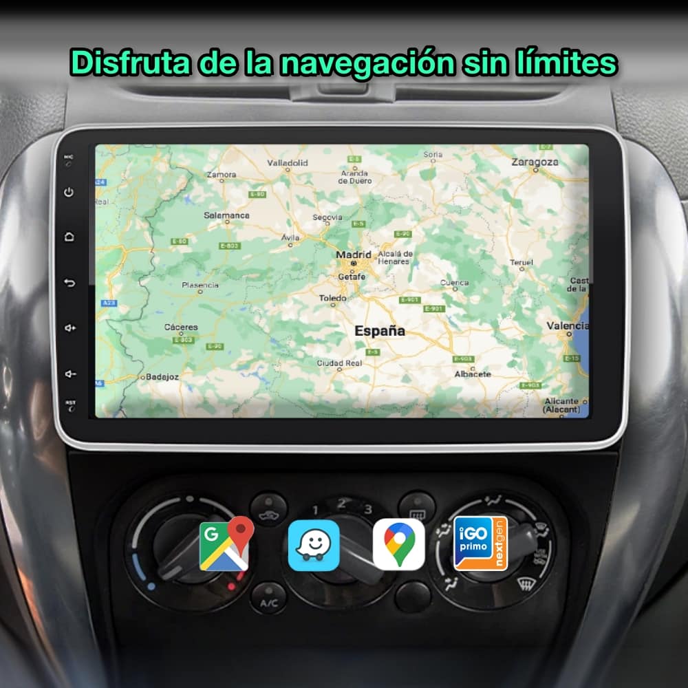 Rádio navegador GPS universal 1 DIN, tela giratória 360º