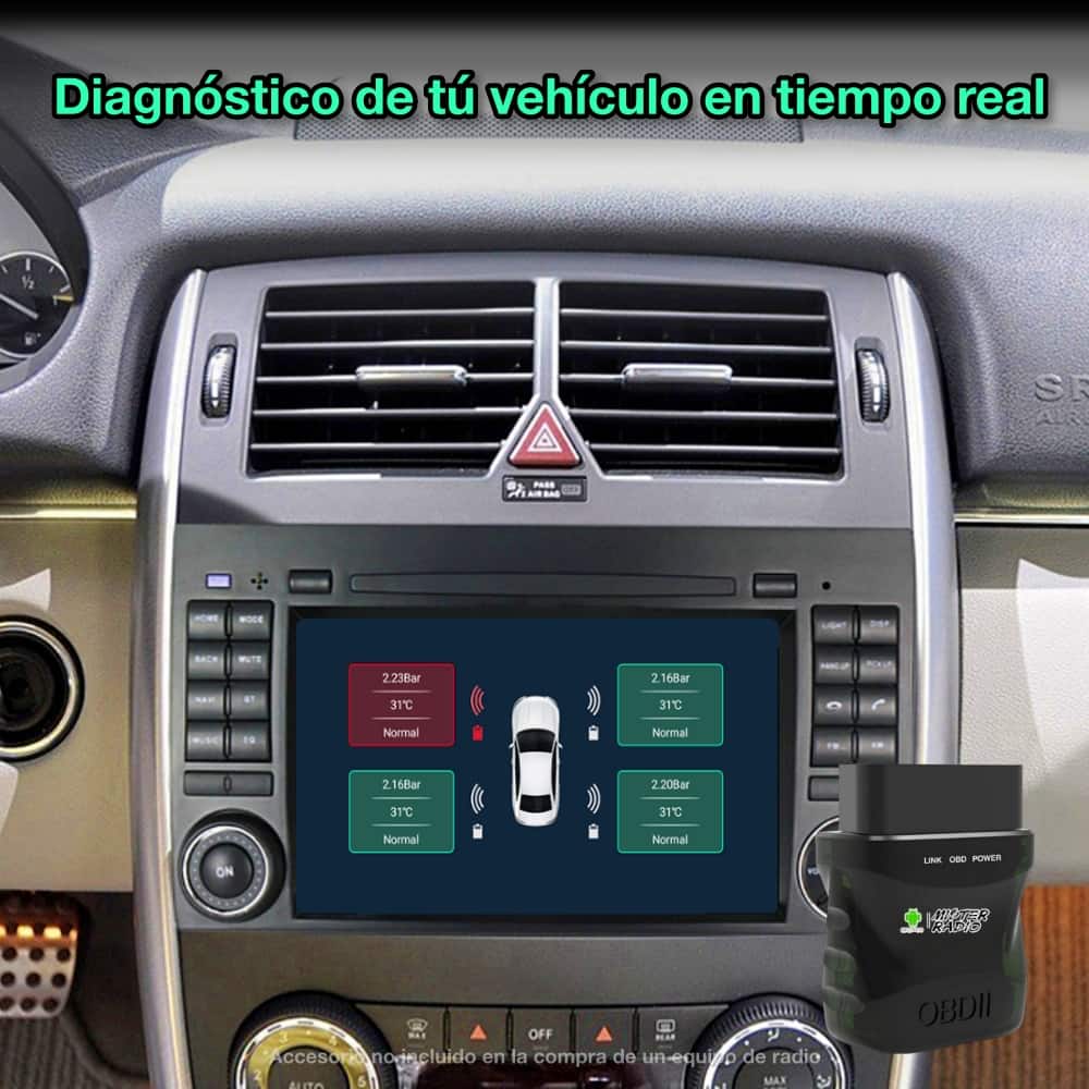 Mercedes Benz Classe A, B, Viano, Vito, Sprinter Tela de 7"