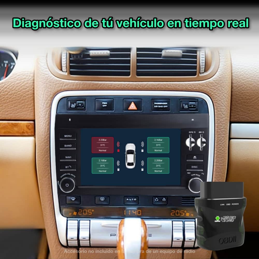 Porsche Cayenne 2002-2010 Tela de 7"