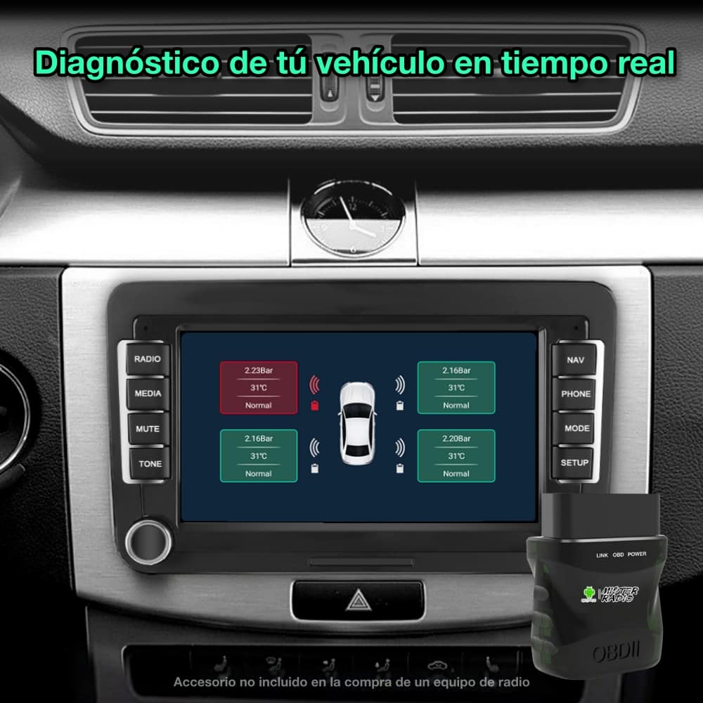 7 polegadas Volkswagen Golf, Passat, Touran, Tiguan, Jetta, Sharan, Scirocco, EOS