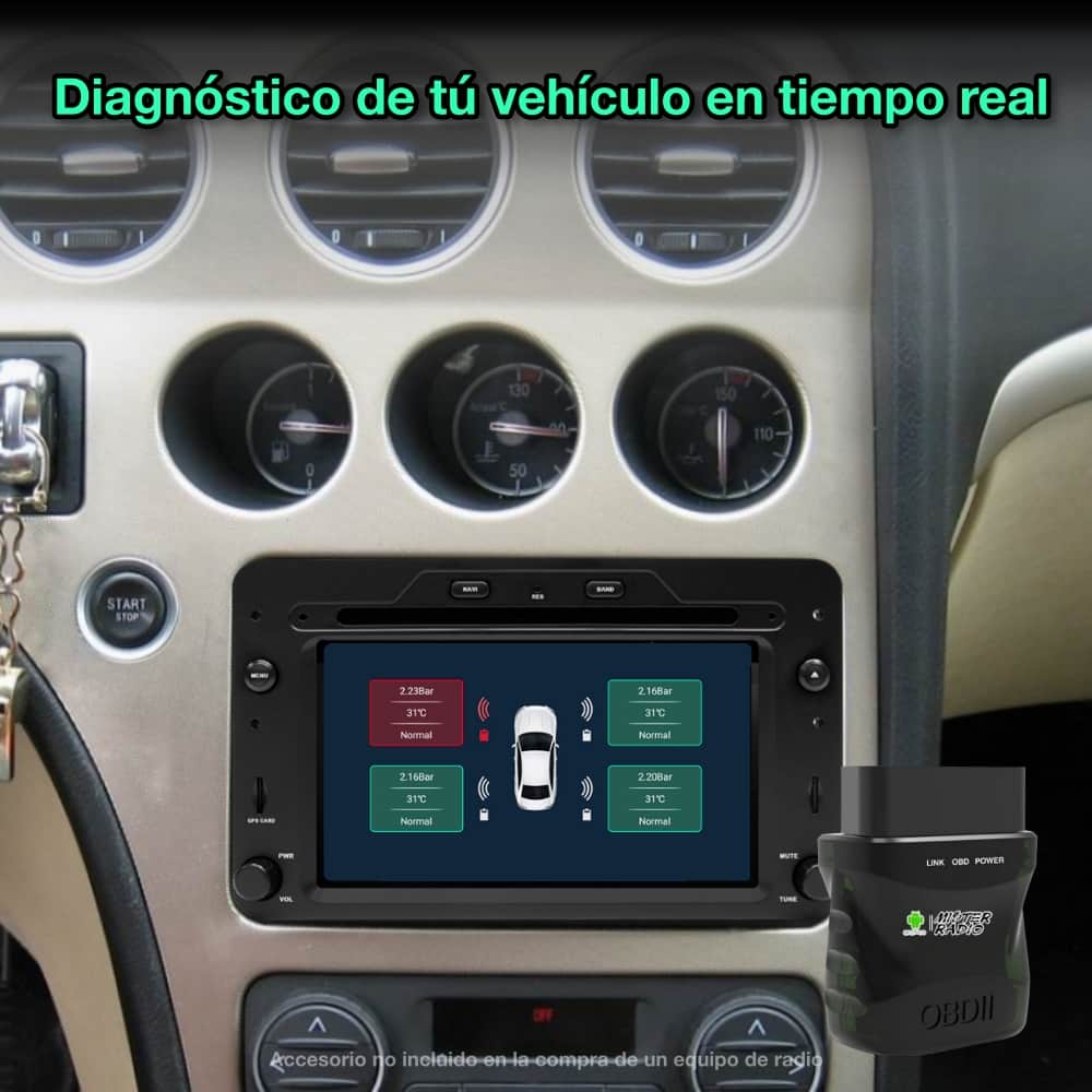 Alfa Romeo Spider, 159, Brera 2006-2010 Tela de 6,2"