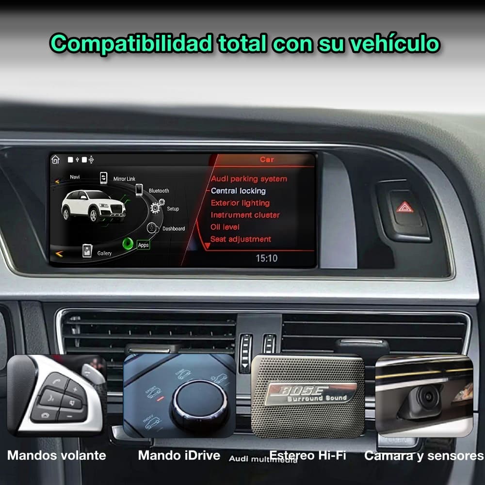 Audi A5 2009-2016 tela de 8,8”