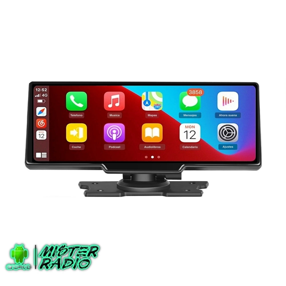 Rádio universal com tela Carplay e câmera DVR