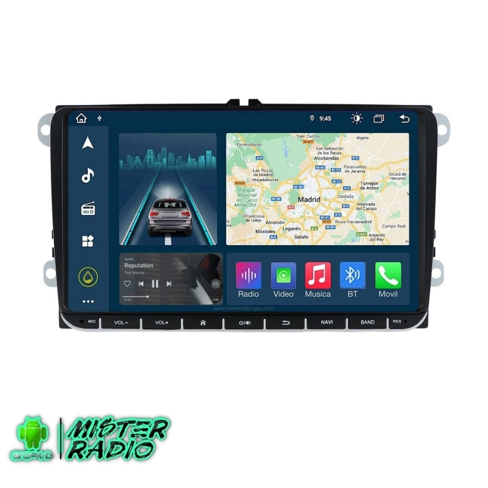 Volkswagen Golf, Passat, touran, Tiguan, Jetta, sharan, scirocco, EOS, 9 polegadas