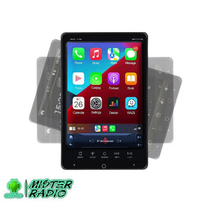 Rádio com tela de navegador GPS universal 2 DIN, tela FHD de 10” 
