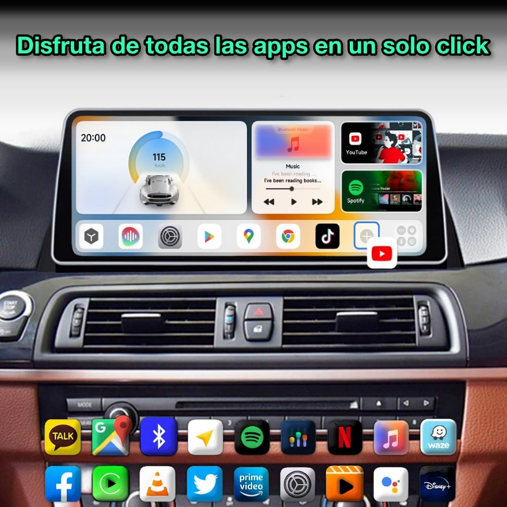 BMW Série 5, F10, F11, 2011-2016 Tela de 12,3" 